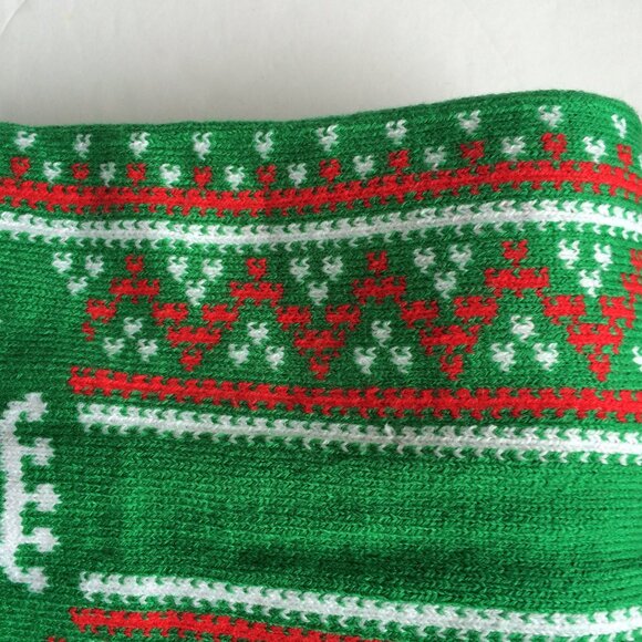 Canada Dry Soda Unisex Adult Scarf Green Fringe Striped Red Lettering - Picture 4 of 5